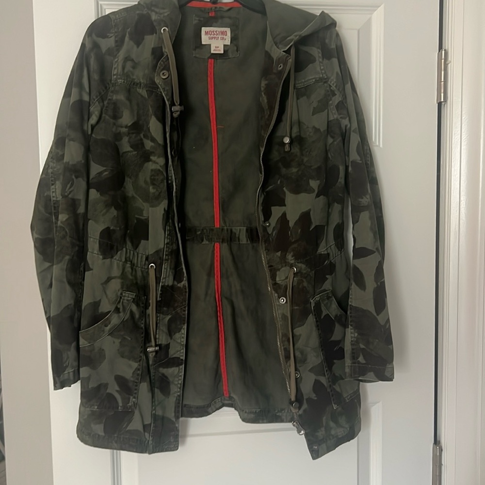 Floral camo print jacket